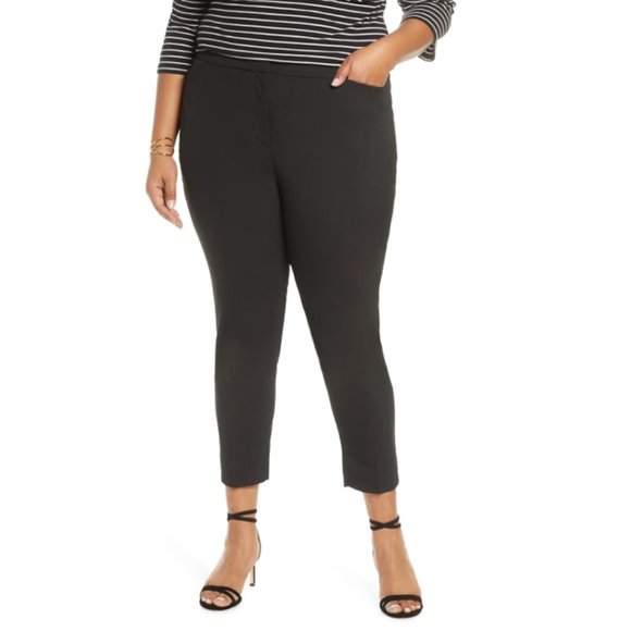 Halogen Pants - NEW Halogen Straight Leg Slant Pocket Career Trouser Pants Black Plus Size 22